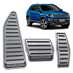 Pedaleiras + Descanso Jeep Compass Night Eagle Preto