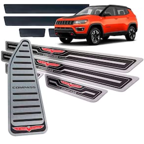 Soleiras Vinil + Descanso Compass Trailhawk Preto