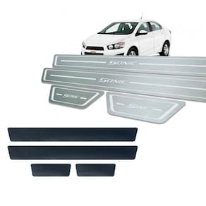 Soleira + Vinil Chevrolet Sonic 2012 Até 2014