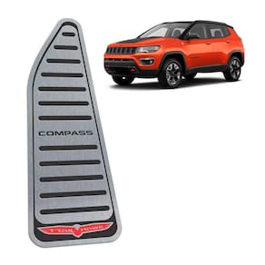 Descanso De Pé Jeep Compass Trailhawk Em Aço Inox Preto