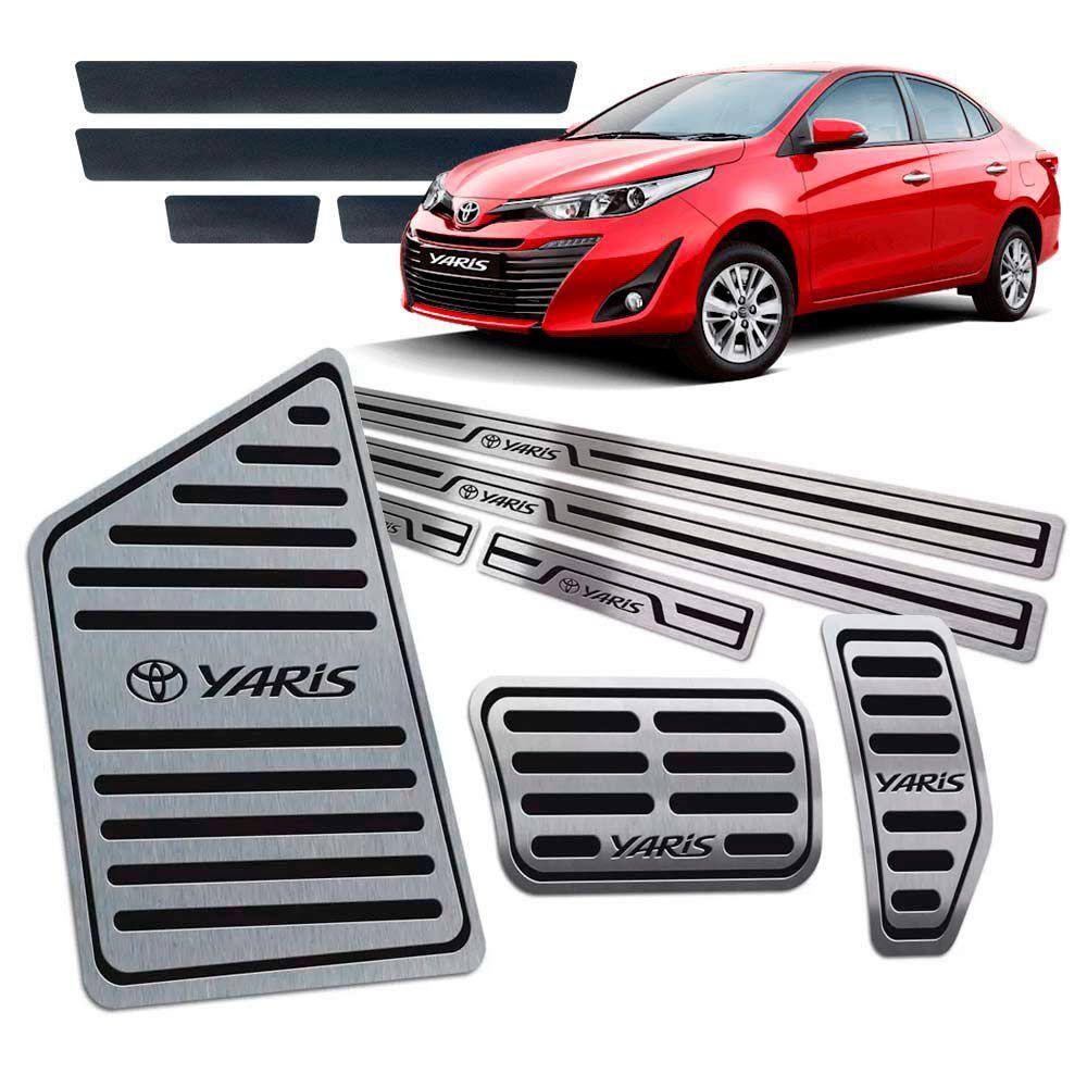 Soleira Pedaleira Descanso Automático Yaris 2018 2019 Preto