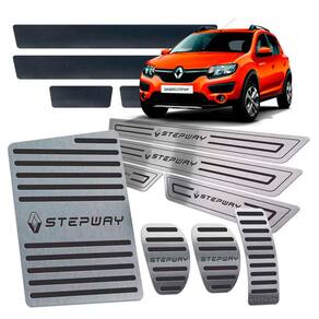 Soleira Pedaleira Descanso Sandero Stepway 2014/19 Manual Pr