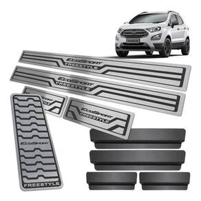 Soleira + Descanso Ecosport Freestyle 2013 A 2020 Preto