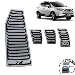 Jac T5 2016 A 2019 Descanso + Pedaleira Manual Inox Preto