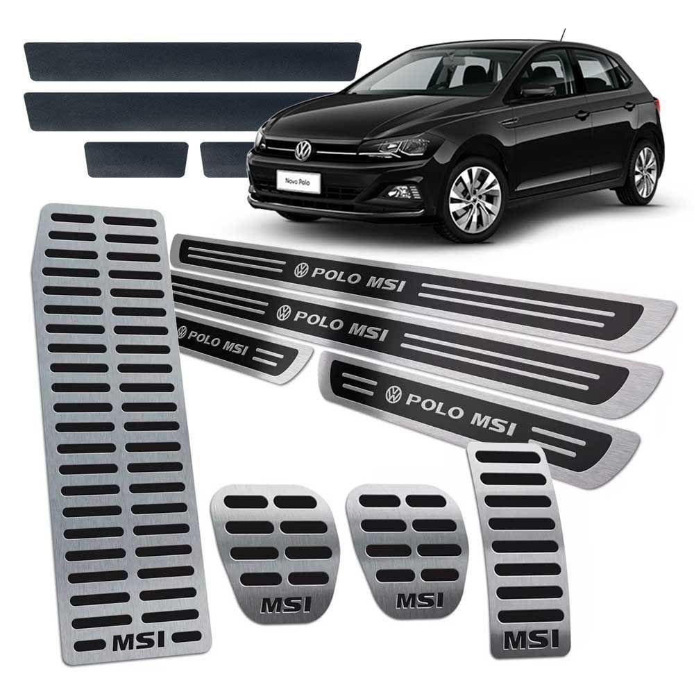 Descanso Pedaleira Soleira Polo Msi 2018 2019 Manual Preto +
