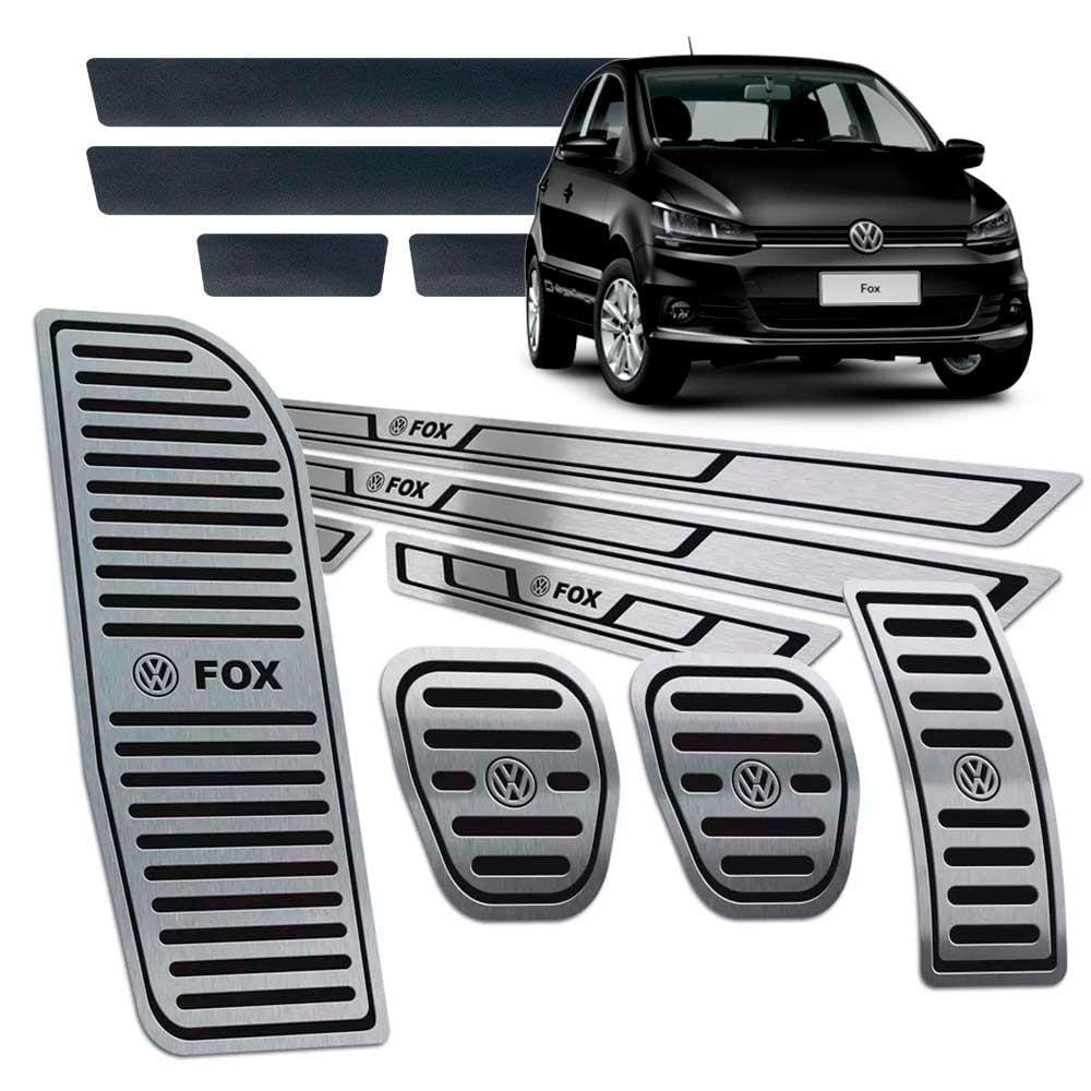 Pedaleiras Descanso Soleiras Fox 2014/2020 Manual Preto