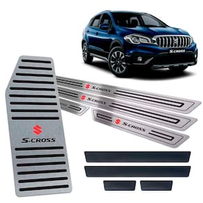 Descanso Soleira + Vinil Suzuki S-cross 2017/2019 Preto