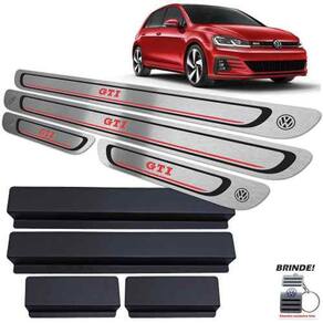 Soleiras Preto Baixo Relevo Golf Gti 2014 A 2019 + Vinil