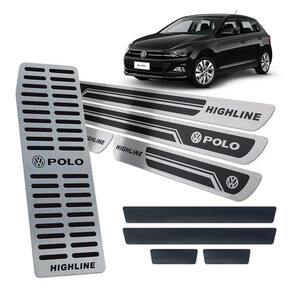 Soleira Vinil Descanso Polo Highline 2018 2019 Preto Relevo