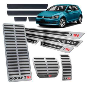 Soleira Pedaleira Descanso Golf Tsi 2014/19 SI Aut Preto AR