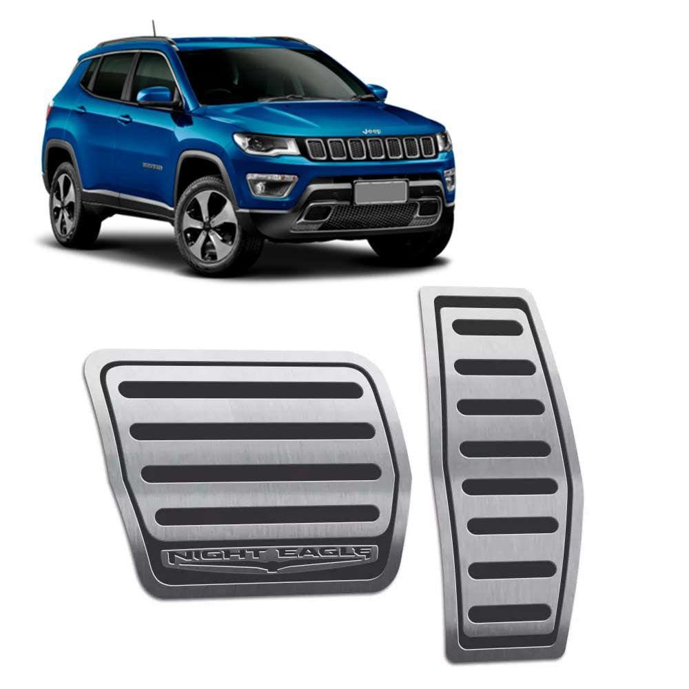 Pedaleiras Automático Jeep Compass Night Eagle Preto