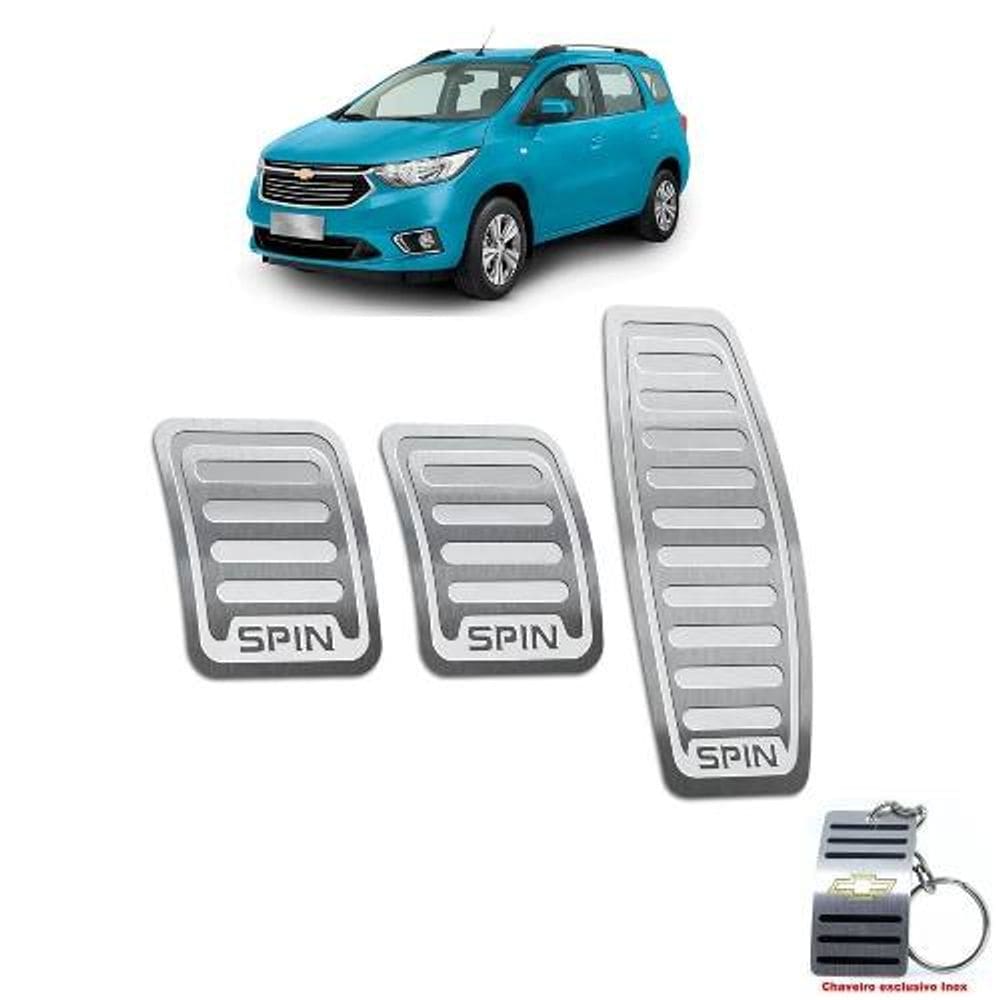 Pedaleiras Chevrolet Spin Prata Manual