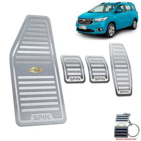 Descanso + Pedaleira Manual Chevrolet Spin Prata