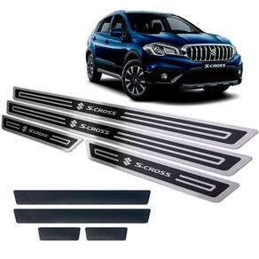 Soleiras Suzuki S-cross 2017/2019 + Vinil Preto Relevo