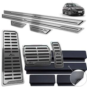 Pedaleira Soleira Descanso Preto Inox Ford Ka Titanium