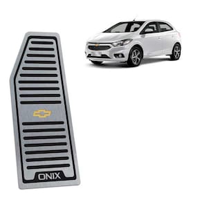 Descanso De Pé Chevrolet Onix 2013/2019 Aço Inox Preto