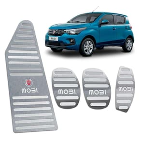 Descanso + Pedaleiras Mobi 2017/2019 Manual Prata