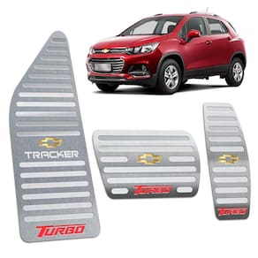 Descanso + Pedaleiras Tracker Turbo 2016/2019 Prata