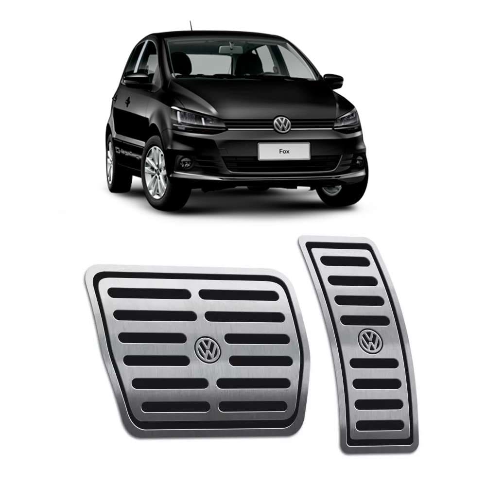 Pedaleiras Fox 2014/2020 Em Aço Inox Automático Preto