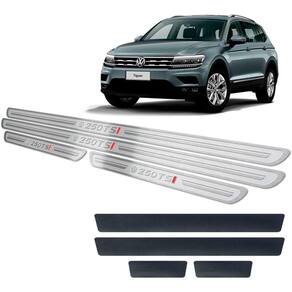 Soleira Alto Relevo + Vinil Tiguan 250 Tsi 2018/2020 Prata