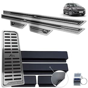 Descanso Soleira Inox Ford Ka Titanium Preto Alto Relevo