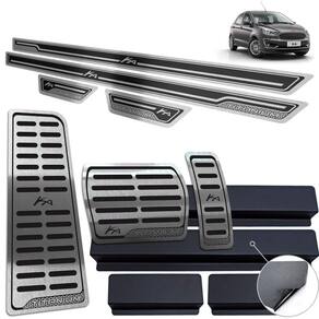 Descanso Pedaleira Soleira Inox Ford Ka Titanium Preto