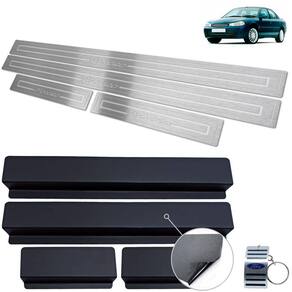 Soleira Ford Mondeo 1993 A 2007 Prata Baixo Relevo