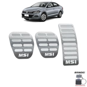 Pedaleiras Manual Virtus Msi 2018 2019 2020 PRATA