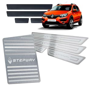 Descanso Soleira Vinil Sandero Stepway 2014/2019 Prata Alto