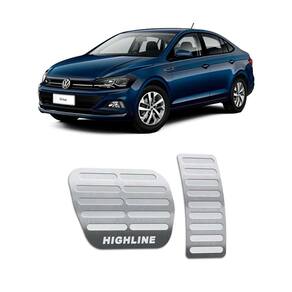 Pedaleiras Virtus Highline 2018/2020 Em Aço Inox Prata