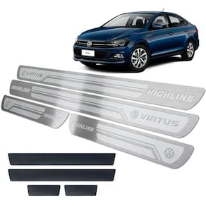 Soleira Alto Relevo Virtus Highline 2018/2020 + Vinil Prata