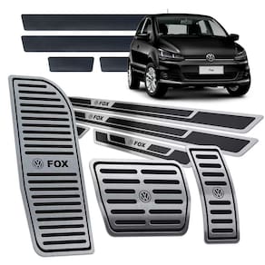 Pedaleira Descanso Soleira Fox 2014/2020 Aut Preto Relevo