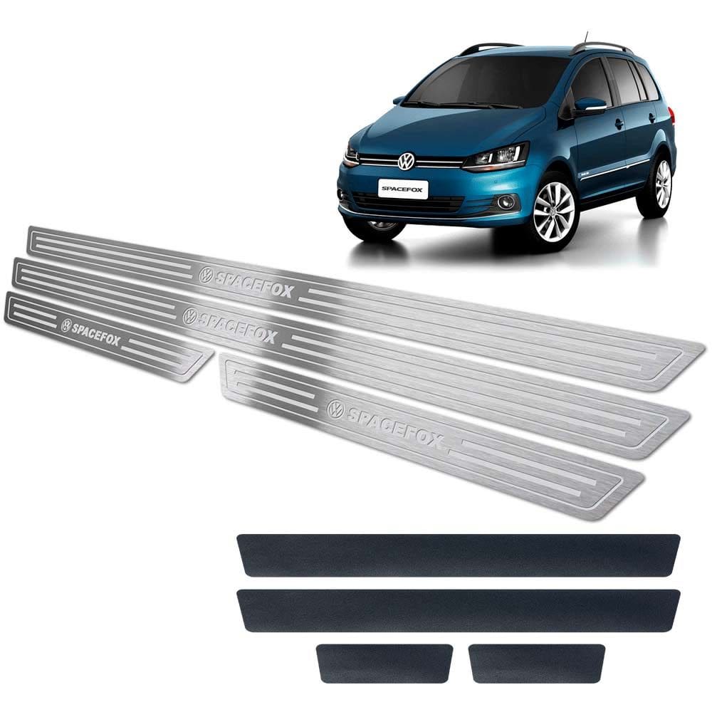 Soleiras Baixo Relevo Spacefox 2006 A 2014 + Vinil Prata