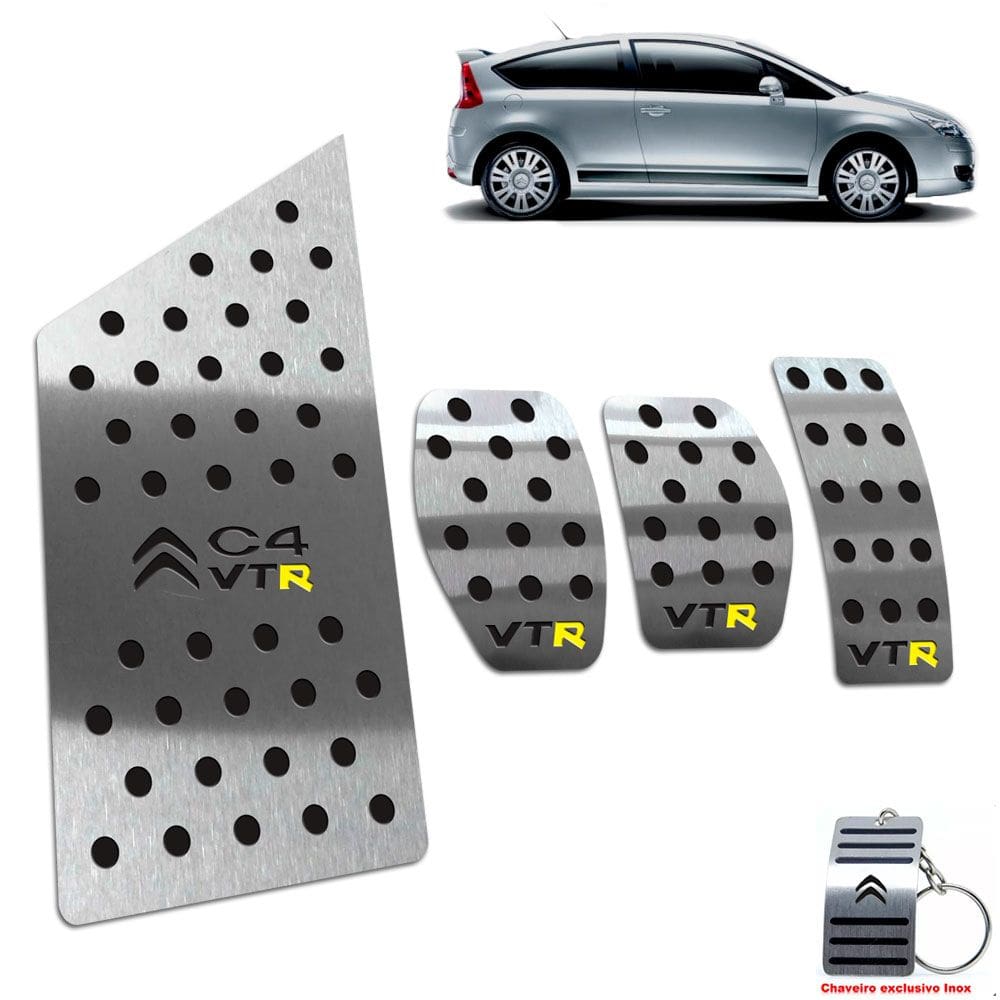 Pedaleira Com Descanso Citroen C4 Vtr 2005 A 2010 Preto