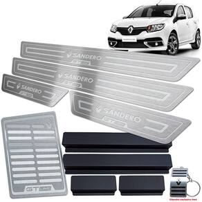 Descanso + Soleiras Sandero Gt Line 2014 A 2022 Prata BR