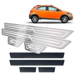Soleiras + Vinil Chevrolet Onix Activ 2017/2019 Prata