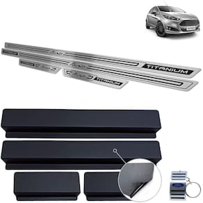 Soleira New Fiesta Titanium 2014 A 2019 Preto Baixo Relevo