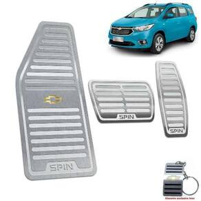 Descanso + Pedaleira Automático Chevrolet Spin Prata