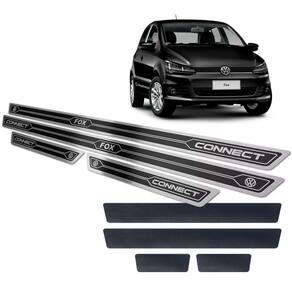 Soleiras Alto Relevo Fox Connect 2018/2019 + Vinil Preto
