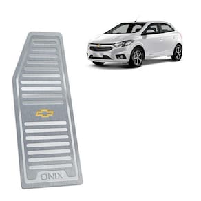 Descanso De Pé Chevrolet Onix 2013/2019 Aço Inox Prata