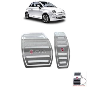 Pedaleira Automático Em Aço Inox Prata Fiat 500