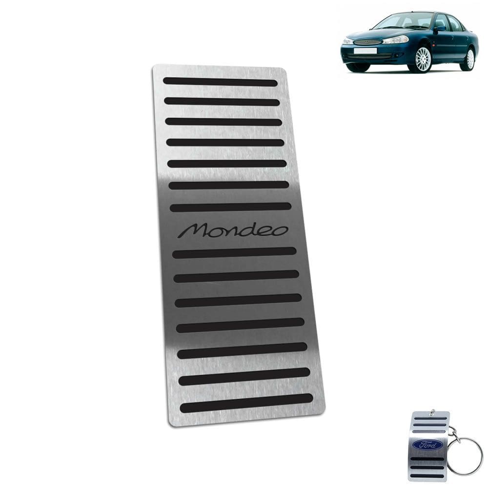 Descanso de Pé Aço Inox Ford Mondeo 1993 A 2007 Preto