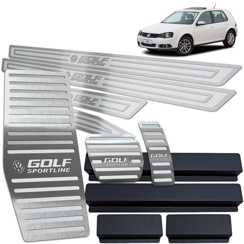 Descanso Pedaleira Soleira Golf Sportline Até 14 Auto Prata
