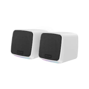 Caixa de Som Gamer Force One Explorer, RGB, 3W, Branco