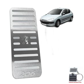 Descanso Em Inox Peugeot 206 1998/2010 Prata