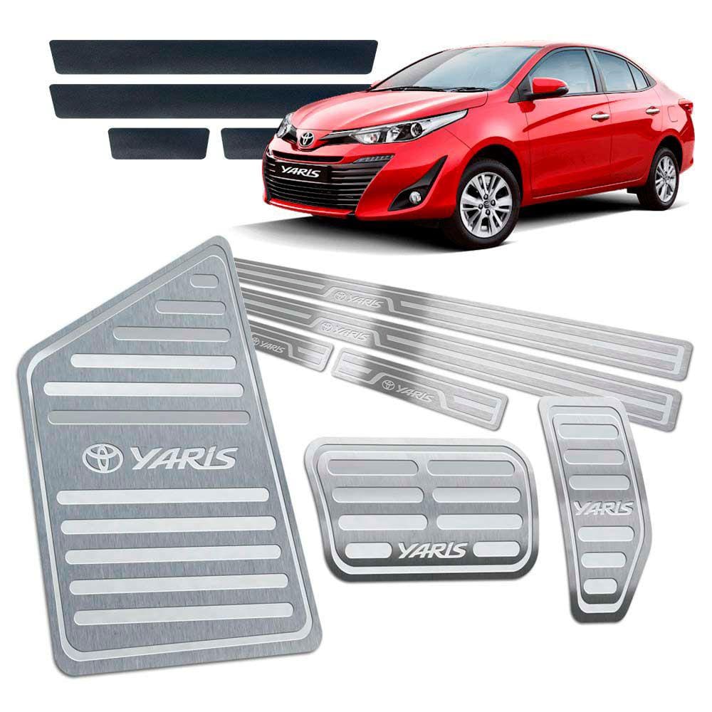 Soleira Pedaleira Descanso Automático Yaris 2018 2019 Prata