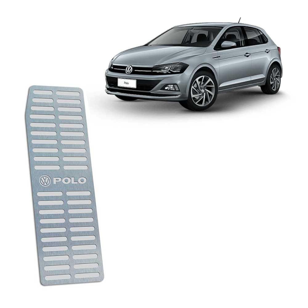 Descanso De Pé Aço Inox Novo Polo 2018 Prata