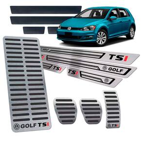 Descanso Pedaleira Soleira Golf Tsi 2014/19 I Manual Preto