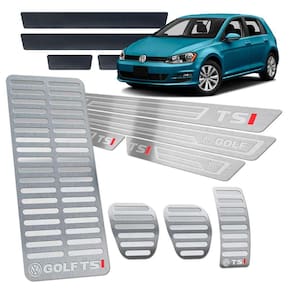 Descanso Pedaleira Soleira Golf Tsi 2014/19 I Manual Prata