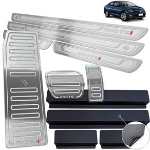 Soleira Pedaleira Descanso Virtus 200 Tsi 2018 2020 Prata AR